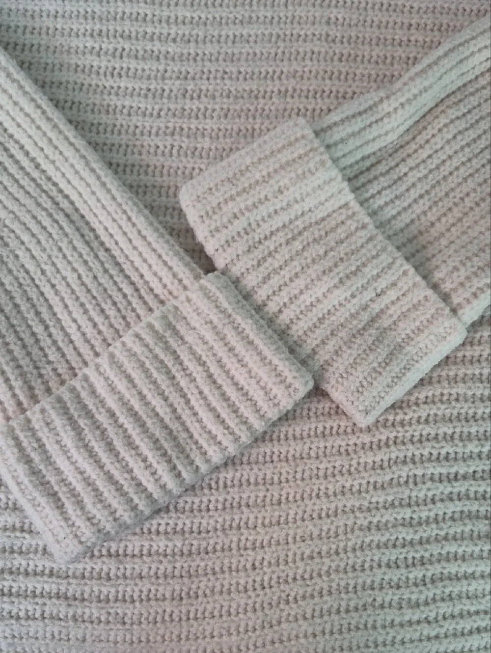 Anthropologie Pilcro Cream Cowl Neck Sweater Womens S Oversized Rib Knit Capsule